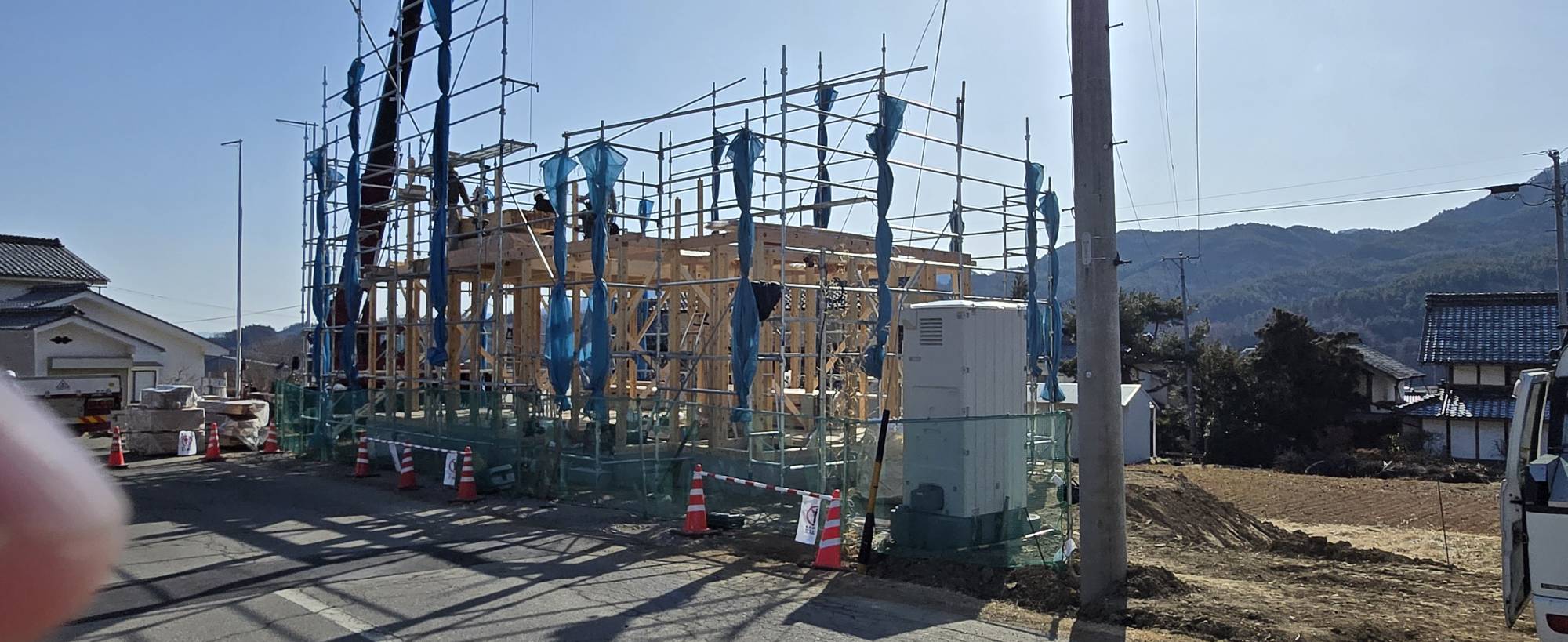 青木村Y様邸のオシャレな注文住宅が只今建築中ですpage-visual 青木村Y様邸のオシャレな注文住宅が只今建築中ですビジュアル